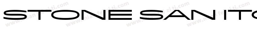 stone san ITc字体转换